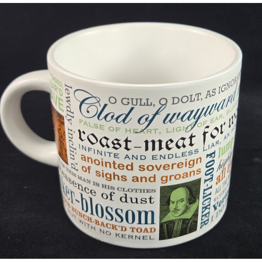 Shakespearean Insults Mug Philosophers Guild Funny Gag Gift Literature